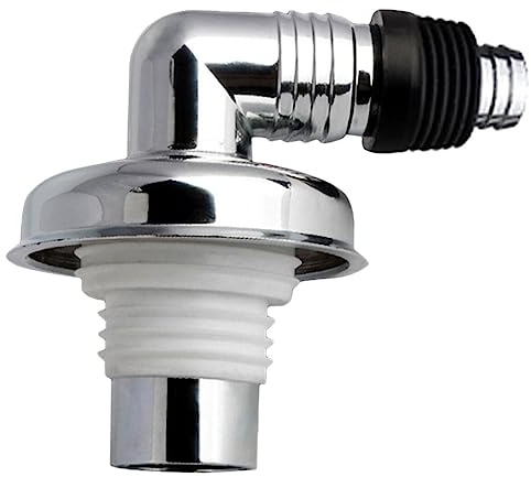 HOLIDYOYO Pvc Ablaufschlauch Winkelanschluss für Waschmaschine und Waschtisch mit Rostfreiem Stabilem Design Passend für 40mm 50mm und 75mm Außendurchmesser Winkelform