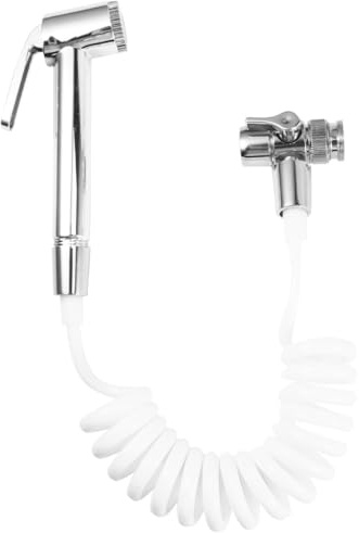 Außendusche Handbrause aus Abs mit Flexiblem Schlauch für Wasserhähne | Waschbecken Duschverlängerung, Wasserhahn Aufsatz Schwenkbar, für Waschen und Haare im Haus