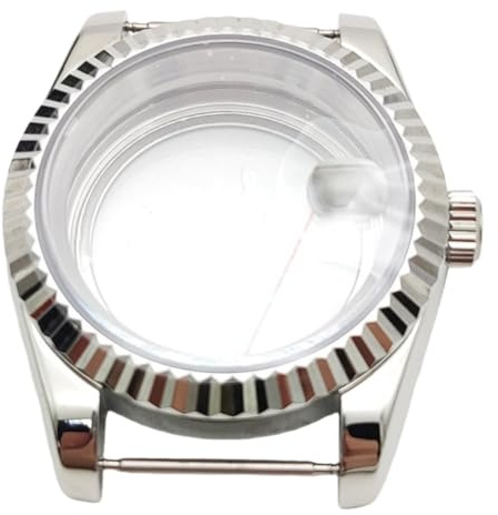 ROUHO Uhrengehäuse Kit, für NH35 NH36 Werk, Glasboden Edelstahl Uhrengehäuse für Rolex Datejust Oyster Perpetual