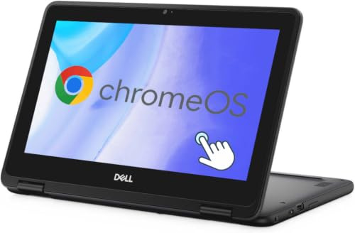 Dell Chromebook 11 3100 2-in-1 Laptop 11,6 Zoll HD, Intel Celeron N4020, 4 GB RAM, 32 GB eMMC, japanische QWERTY-Tastatur, Chrome OS (Generalüberholt)