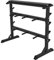 GORILLA SPORTS® Hantelablage - 3 Ebenen, 30mm, rutschfest, max. 400kg, Stahl, Schwarz/Weiß/Silber - Hantelständer, Kurzhantelständer, Langhantelständer, Hantelscheibenständer, Gewichteständer
