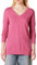 Amazon Essentials Pull Tunique Léger À Manches Longues Et Col En v (Disponible En Grande Taille) Femme, Rose Chiné, XXL