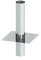 Schornsteinverlängerung/Kaminerhöhung EW einwandig, Wandstärke 0,6mm; Erhöhung um 500mm; Ø 120mm Innendurchmesser, Edelstahl