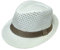 Xiang Ru Chapeau de Paille Unisexe Panama Plage Casual Pêche Randonnée C:Blanc