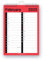 Evelay Kalender 2025, A4, groß, 2 Spalten, Monatsansicht, Spiralbindung, Wandplaner, Organizer für Zuhause, Büro, Schule