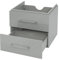 Mendler Premium Waschbeckenunterschrank HWC-D16, Waschtischunterschrank Waschtisch Badmöbel, Hochglanz 60cm - grau