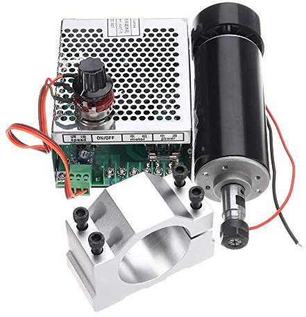 XINRISHENG Moteur de Broche CNC 500W avec Pinces de 52mm et Vitesse d'alimentation Gouverneur CNC Spindle DC Moteur DC Brushless pour la perceuse