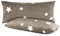 BaSaTex Sterne Flausch Kissenbezüge Winter Plüsch Nicky-Teddy Cashmere-Touch Kissenhüllen | 2er Pack 40x80 cm | Farbe: Taupe