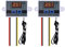 Diymore Controlador de Temperatura Digital,DC12V Módulo de Controlador de Temperatura del Termostato W3001 con Sensor(2PCS)