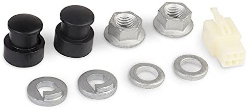 TOBEOME E-Fahrrad Fahrrad Nabenmotor Achse M12 Vordere Sicherungs Mutter/Sicherungs Scheibe/DistanzstüCk/Muttern Abdeckung mit 12 Mm Welle