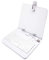 Artibetter Tablet Keyboard Case with Leather Cover Multi-functional Stand and Protector for Devices White