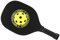 Generisch -Pádel,Pala,-Equipamiento - Raqueta portátil antideslizante con mango acolchado cómodo, raqueta de pelota de madera para parques, playas