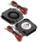 GDSTIME Lot de 2 ventilateurs 4010 - 24 V - Double roulement à billes - 24 V - 40 x 40 x 10 mm - Câble de 40 mm - 9500 tr/min