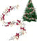 Girlande mit Zierkugeln, Weihnachtskugeln, für Zuhause, Feiertagsgirlande mit Weihnachtskugeln, festliches und lebendiges Design für Dekoration