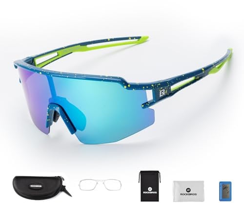 ROCKBROS Cycling Glasses Polarised Cycling Glasses for Men and Women Sports Glasses Windproof Cycling Accessories Bicycle Glasses