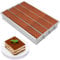 Gohytal Backform Rechteckig, Verstellbare Rechteckige Mousse-Kuchenform aus Aluminiumlegierung mit 4 Fächern Kuchenform Eckig für Tortenzubereitung Toast Brote Backen Schichttorten Tiramisu