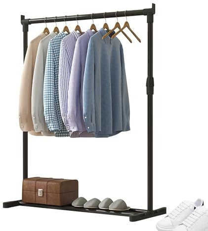 Porte Vêtements Pliable Robuste, Portant À Vêtements Portable Sur Roulettes, Porte-vêtements Autoportant Pour Manteaux, Double Cannes À Vêtements Autoportantes, Support Pour Vêtements À Suspendre