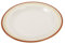 TOPPERFUN assiette vintage assiettes à dessert en porcelaine dîner assiettes alimentaires Plaque bordé forme plateau de nourriture en céramique assiette à dessert en porcelaine Orange