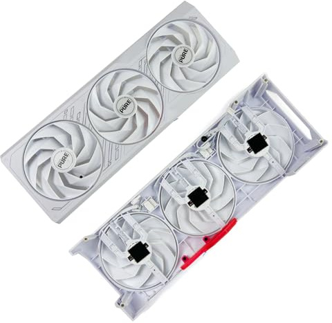 LIYANYG Für 95MM 6PIN FD10015M12D RX7700XT 7800 7900 XT OC GPU Fan Für Sapphire für Reine für Radeon RX 7700 grafikkarte Fan(Shell and Fans)