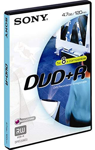 Sony DPR120 DVD Blanks DVD+R (4.7 GB) Video Box