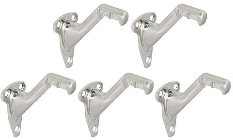 Design House Door Accessories 182006 Standard Handrail Bracket, 5-Pack, Satin Nickel, 1-(Pack)