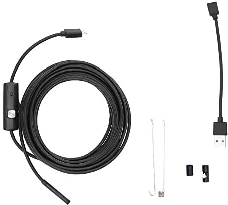 OTOTEC USB Industry Endoscope with 6 LED 5.5mm Borescope 5m Compatible with Android & PC USB/Micro USB Endoscope Waterproof