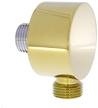 Design connettore a parete per tubo doccia in ottone con superficie dorata – Attacco a parete oro.