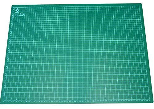 Unibos Cutting Mat A2 Green, Craft Mat, Self-Healing Cutting Board Craft, Art Mat, Self Healing Cutting Mat 60 x 45, Dressmaking Accessories for Sewing, Quilting, and Crafting