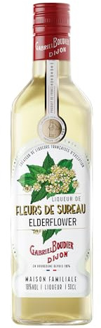 Gabriel Boudier Elderflower Liqueur - 50cl, 18% ABV - Premium French Flavoured Liqueur for Cocktails and Mixing - Ideal for the Ultimate Hugo Spritz