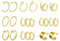 Mayhoop 8 Paar Ear Cuff Gold Edelstahl Ohr Manschette Nicht Piercing Clip auf Knorpel Ohrringe Fake Nasenpiercing Nasenring Fake Helix Lippenpiercing für Männer Damen