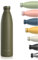 LARS NYSØM Edelstahl Trinkflasche 350ml, 500ml, 750ml, 1L, 1 5 liter | Thermosflasche Kohlensäure geeignet | Auslaufsichere Wasserflasche für Sport, Outdoor, Schule (Olive Green, 1000ml)