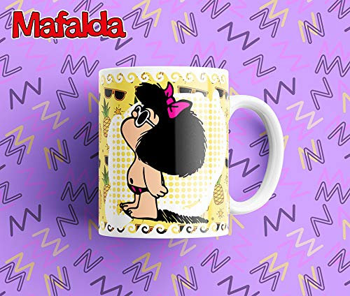 Tazas de Mafalda unidad regalo desayuno cumpleaños amiga invisible