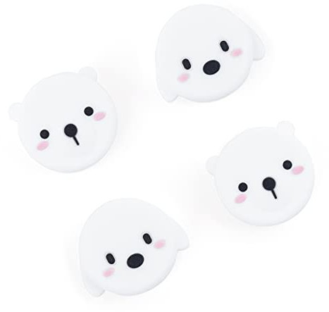 GeekShare Cute Animal Theme PS 4 Controller Thumb Grips, Thumbsticks Cover Set Compatible con Switch Pro Controller y PS4 PS5 Controller