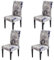 Aisprts Stuhlhussen 4er Set Stretch Stuhlhussen für Esszimmerstühle, Abnehmbarer Waschbarer Stühle Schutz Dekoration Stuhlbezug für Haus, Küche, Hotel, Restaurant, Hochzeit, Party