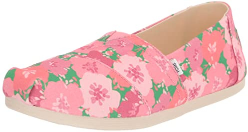 TOMS Damen Alpargata Cloudbound Loafer Flat, Pink Multi Poppies, 39 EU