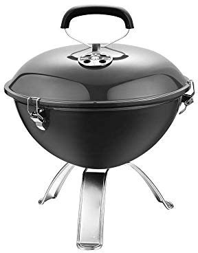 WANWEN Tragbarer Holzkohlegrill Holzkohle-Barbeque-Grill-Grills im Freien Steuerungs-Rundgrill Tailgating Patio Hinterhof-Camping-Stahl-Grillrost Go-Anywhere (Color : A) Little Surprise