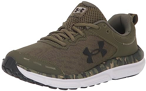 Under Armour Men's Charged Assert 10 Camo Running Shoe, (300) Marine OD Green/Marine OD Green/Black, 12