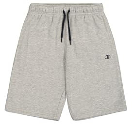 Champion Jungen Legacy Basics B-Bermuda Shorts, Helles Heather Grey, 13-14 Jahre