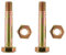 Sbeite 2 Sets Scherbolzen und Mutter für Rotary 5575 passend für Ariens 52100100 Länge 5,1 cm