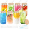 Yorkaan Cocktailgläser mit Deckel und Strohhalm,8 Stück 500 ml Eiskaffee Gläser,Bier Glas, Glasbecher ideal für Smoothie,Bier,Cocktail,Geschenk,Geeignet füR Zuhause, Restaurant,Party.