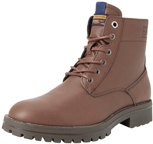 JACK & JONES Men's Jfwbernie PU lace-up Ankle Boots