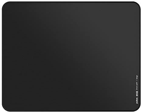 Pulsar ES1 Esports Tapis de souris de jeu de niveau professionnel 3 mm d'épaisseur, base antidérapante, vitesse de glissement moyenne à élevée 41.9x33 cm (taille L, noir)