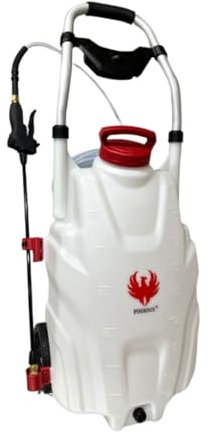 PHOENIX - Pulvérizador Eléctrico Pro Sprayer III 35L – Sulfatadora Eléctrica de Largo Alcance 10m con Batería Recargable, Flujo 240 L/H, Manguera de 8m, Alcance del Chorro de 13m - 1 Batería