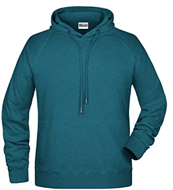 James & Nicholson Herren Kapuzensweat - Hochwertiger Kapuzensweat aus Bio-Baumwolle