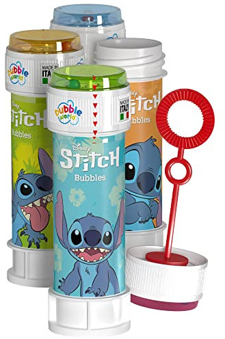 DULCOP - Bulle Stitch - Bolle di Sapone - 60 Ml - 047333 - Multicolore - Plastica - Licenza Ufficiale - Giocattolo per Bambini - Gioco all'aperto - A partire dai 3 anni