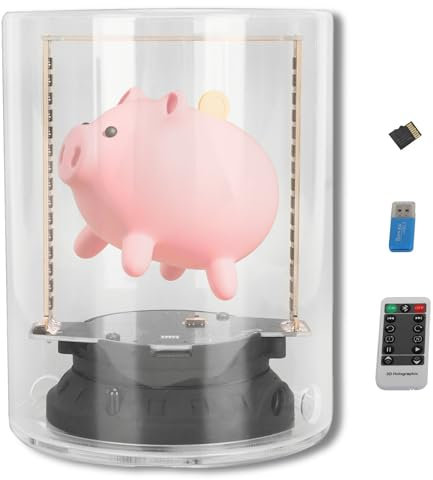 Ventilatore LED con Ologramma 3D, Proiettore WiFi Video Olografico 3D, Display Pubblicitario per Proiettore con Ologramma 3D per Negozio, Negozio, Bar, casinò, Vacanze, Display