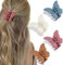 IOSPKKIO® 4 Stück Schmetterling-Haarspangen, Schmetterlings-Clips, Haarspangen für Mädchen, Haarspangen für Frauen, Klauenclips, Matte Haarklammern, Kiefer-Clips für dünnes