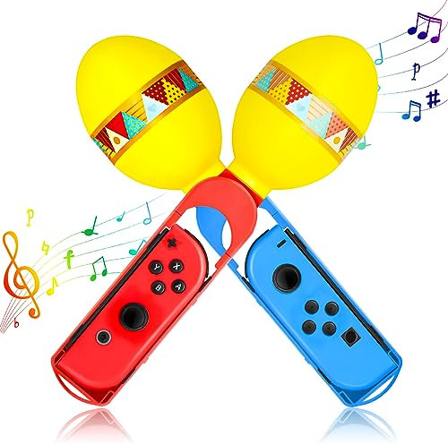 BRHE Games Griff Switch für Samba de Amigo Party Central Nintendo Joycon Spiele, Sand Hammer für Switch OLED Sport Spiele Zubehör