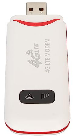 Módem WiFi USB 4G LTE, Enrutador 4G Portátil con Ranura para Tarjeta SIM, Alta Velocidad de 300 Mbps, Mini Enrutador de Punto de Acceso de Viaje Portátil, Dongle 4G Desbloqueado,
