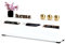Euro Style TV-Schrank mit LED Stand Tv-Lowboard für Wohnzimmer Schlafzimmer Fernsehschrank Fernsehtisch Sideboard HiFi-Schrank Kommode 60 Zoll, Weiß Matt/Weiß Hochglanz, 140cm